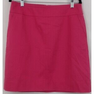 TALBOTS Skirt Women's 8 Pink Short A Line Barbiecore   Pockets Lined  NWTS